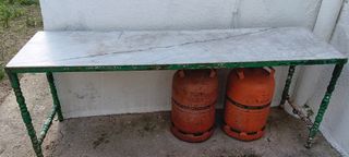 Mesa Jardín Mármol y Forja