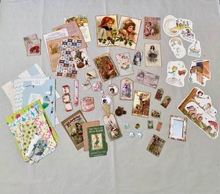 Lote Junk Journal Papeles y Materiales