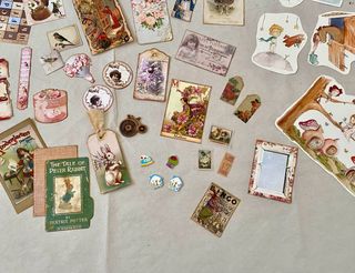 Lote Junk Journal Papeles y Materiales