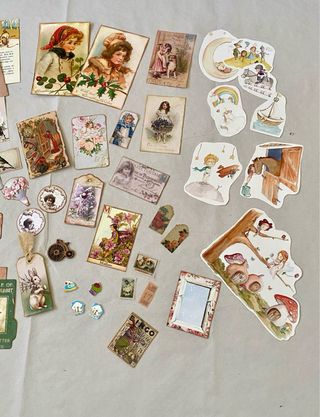 Lote Junk Journal Papeles y Materiales