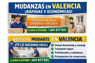 Mudanzas económicas en Valencia Servicio rápido