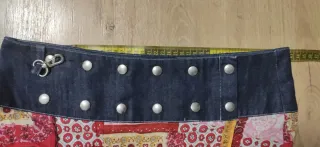 Falda vaquera mini con monedero