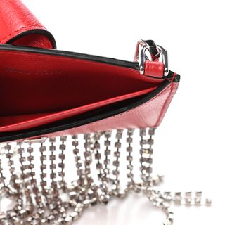 Portacartellini Miu Miu in Pelle Rossa con Fiocchi