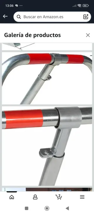 Valla Parking Zincada con Portacandado