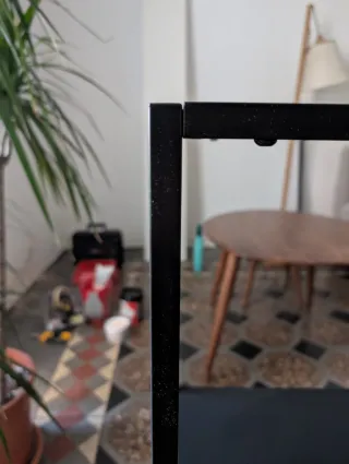 Estantería recibidor metal negro