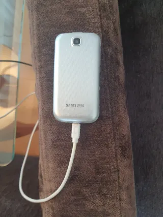 Teléfono Móvil Samsung Tapa Beige/Plata