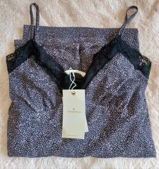 Vestido lencero con forro. T. M - Nuevo