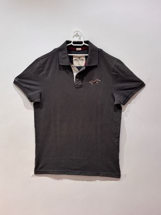 Polo Hollister Gris Stretch Talla M