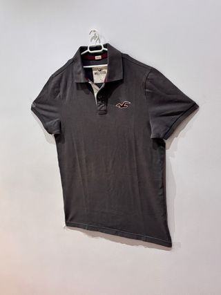 Polo Hollister Gris Stretch Talla M