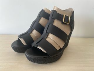 Cuñas Clarks Negras talla 38