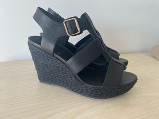 Cuñas Clarks Negras talla 38