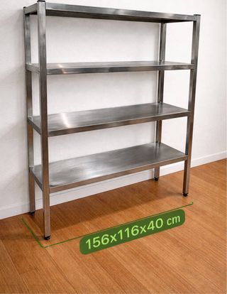 Estantería Acero Inoxidable Profesional 4 Niveles