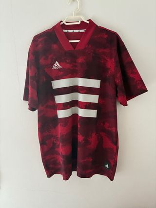 Camiseta Adidas Deportiva Roja Estilo Entrenamient