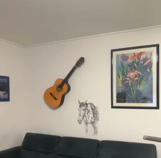 Vinilo decorativo caballo y mujer