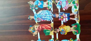 Lámina cromos troquelados niños y niñas