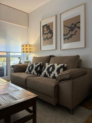 Mesa de salón Becara madera con mesilla a juego