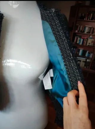 Giacca donna nera e grigia