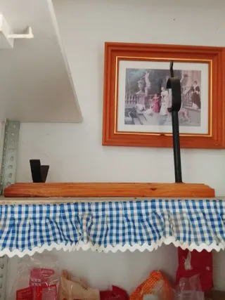 Cortador de jamón madera y metal