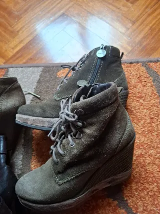 Lote 3 pares botines mujer talla 37