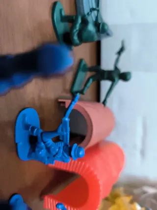 Soldatini vintage verdi e blu