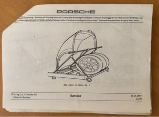 Soporte para hard top Porsche Boxster.