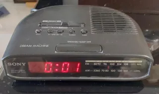 Radio Despertador Sony ICF-G270 Negro