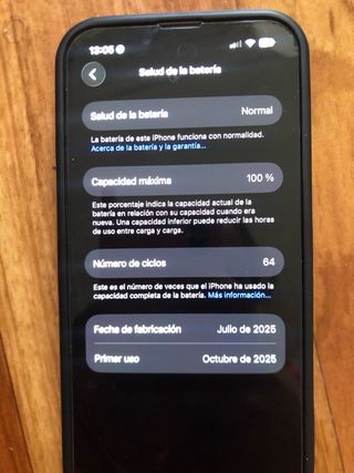 iPhone 16e blanco 100% de bateria. Todo original