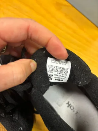 Reebok nere oro taglia 38,5