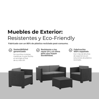 Conjunto Jardín Diva Tropea 4 Piezas