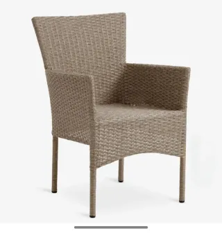 NUEVO Sillón ratán jardín cojín