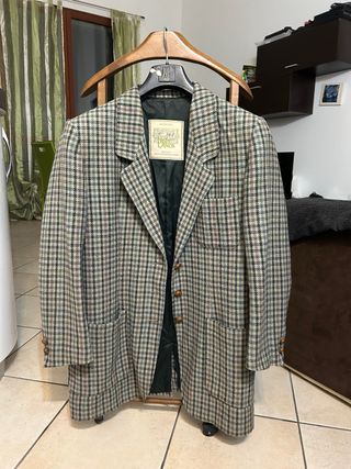 Blazer Vintage Benetton a quadri taglia L donna