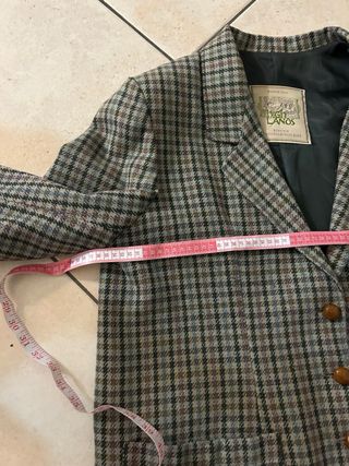 Blazer Vintage Benetton a quadri taglia L donna
