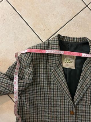 Blazer Vintage Benetton a quadri taglia L donna