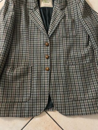 Blazer Vintage Benetton a quadri taglia L donna