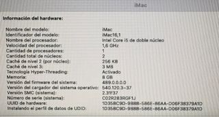 Apple iMac 21,5” Plata