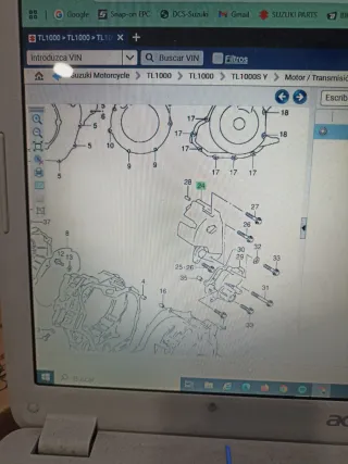 Tapa Carter Suzuki TL1000