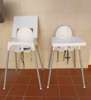 Trona infantil IKEA blanca