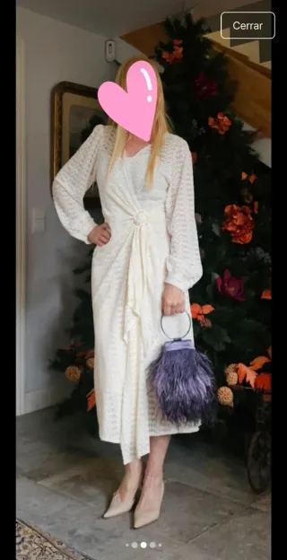 Espectacular vestido evento, madre bautizo o novia