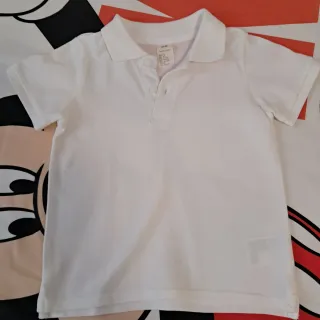 Polo blanco niño 3 años