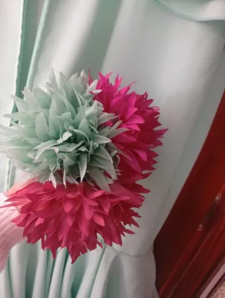 Traje de flamenca verde con volantes