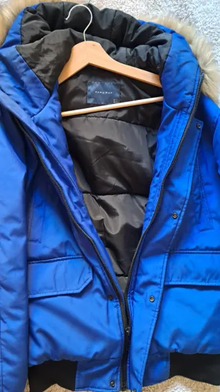 Cazadora Zara Hombre Azul