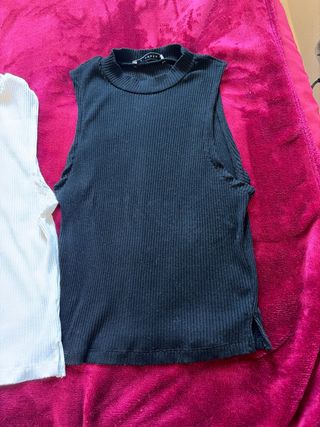 Lote 2 Camisetas sin Mangas Cuello Alto