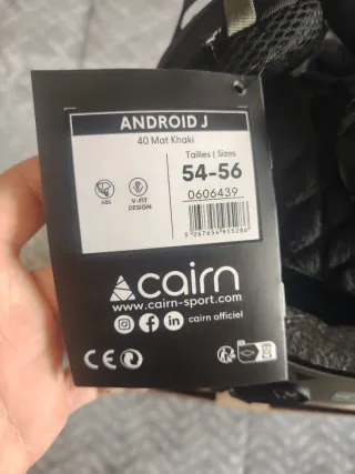 Casco Cairn Android J Esquí/Snowboard Talla 54-56