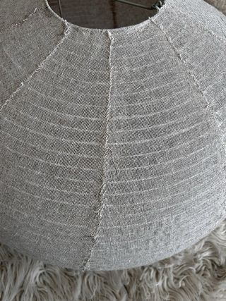 Globo lámpara Zara Home tela y metal