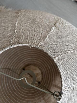 Globo lámpara Zara Home tela y metal