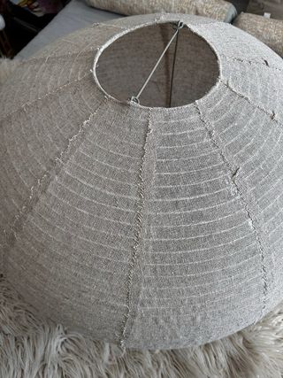 Globo lámpara Zara Home tela y metal