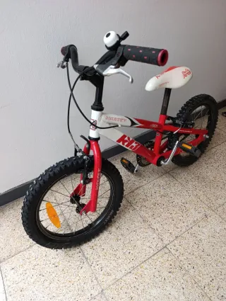 Bicicleta Infantil Monty KY3 Roja y Blanca