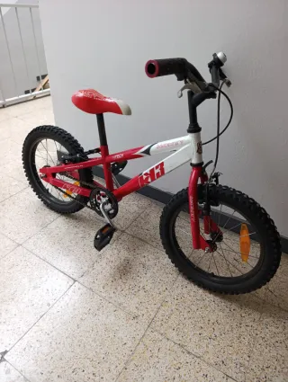 Bicicleta Infantil Monty KY3 Roja y Blanca
