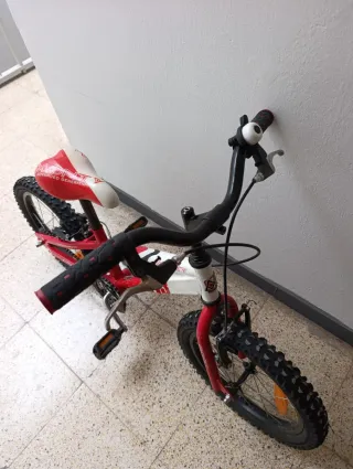 Bicicleta Infantil Monty KY3 Roja y Blanca