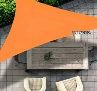 Toldo vela triangular naranja 4X4X4